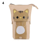 ✏️ Cute & Clever! Colorful Telescopic Pen Pouch for Kids 🐻🌈 - ThiGui